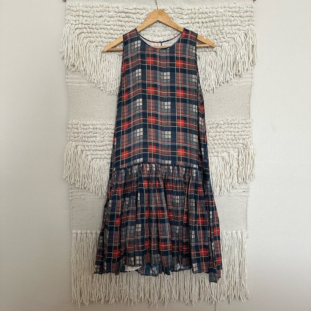 THE GREAT Silk Pleated Dress - Picture 1 of 6